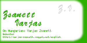 zsanett varjas business card